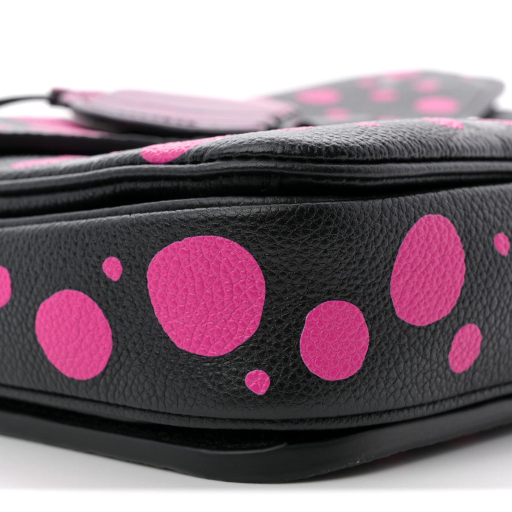 Louis Vuitton LV x YK Empreinte Monogram Giant Pochette Metis Black Fuchsia