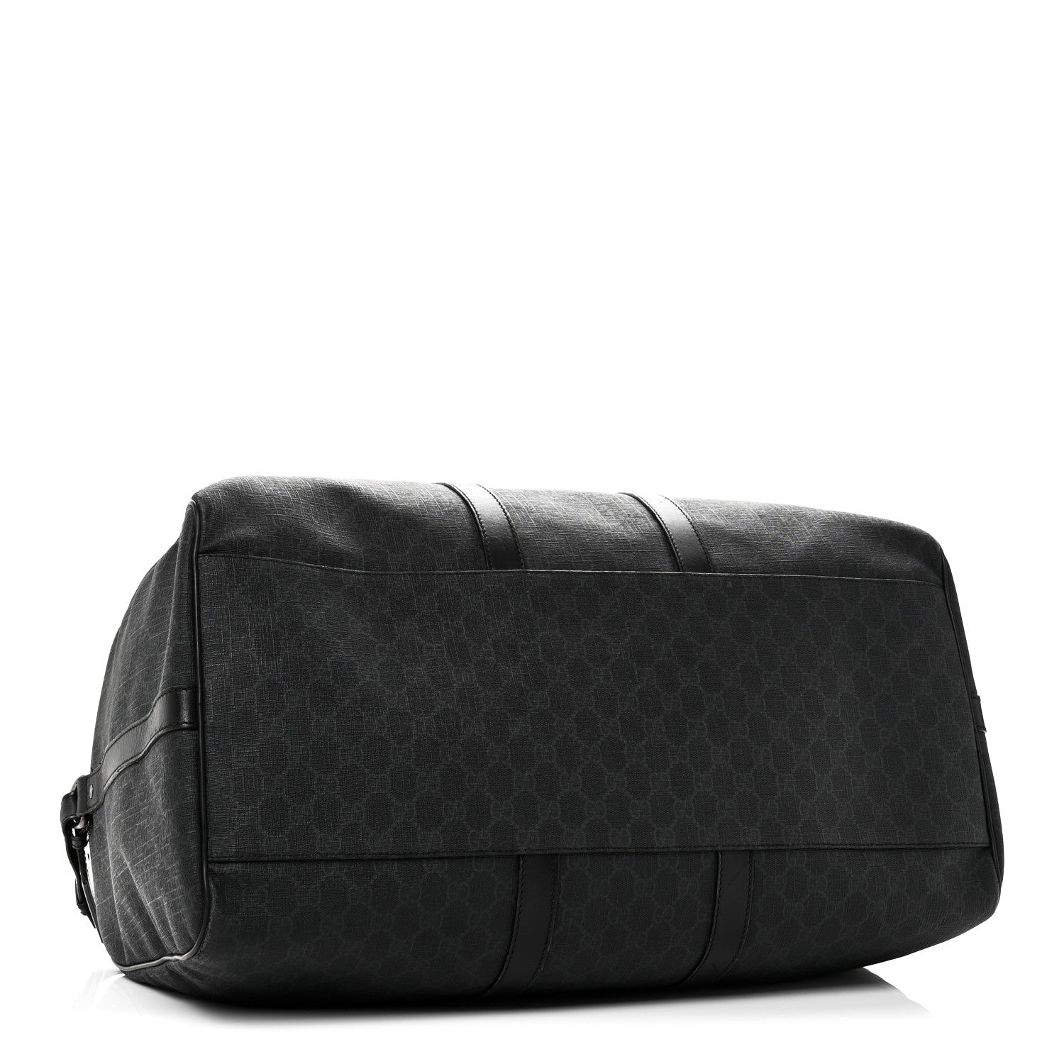 Gucci GG Supreme Monogram Medium Carry-On Duffle Bag Black Grey