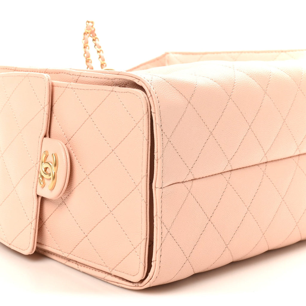 Chanel Caviar Quilted Small Chanel 25 Handbag Light Pink