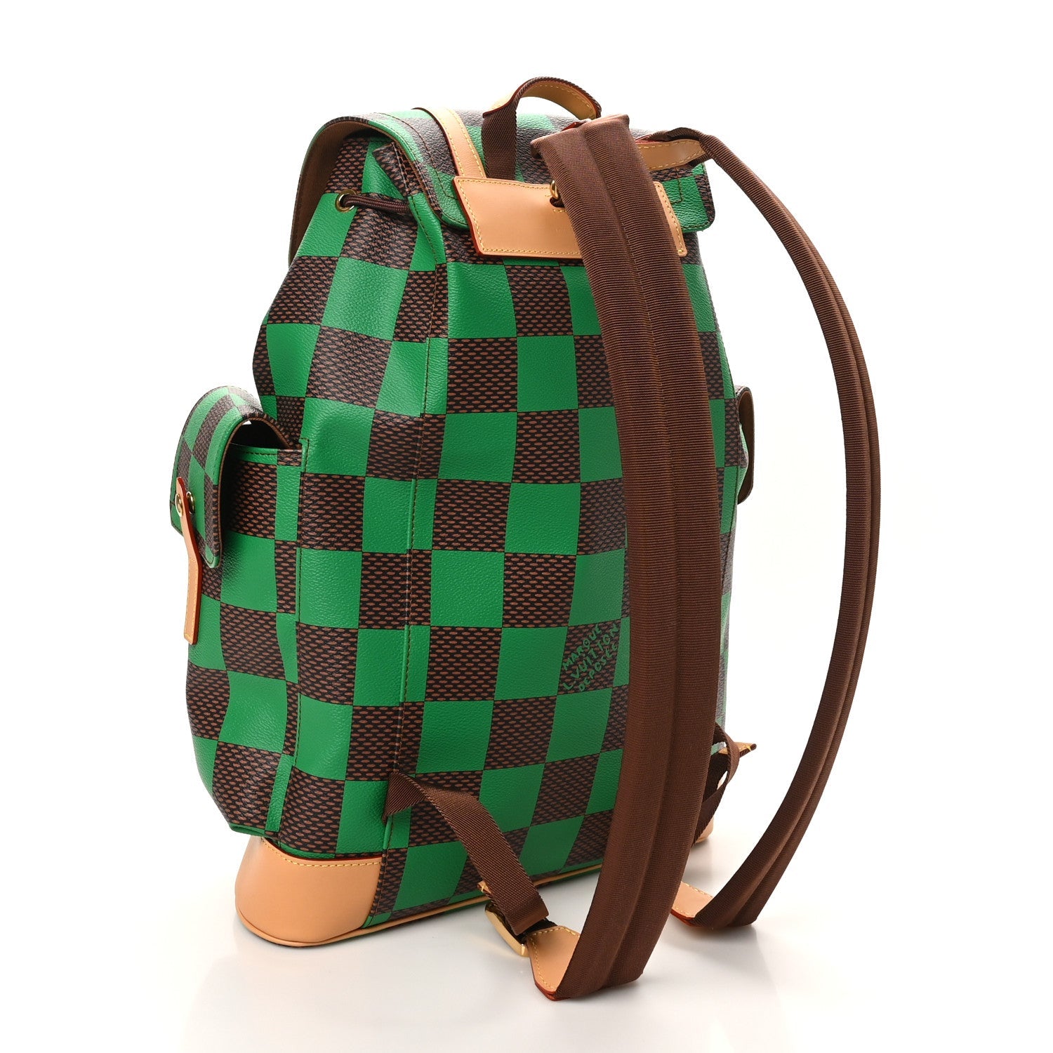 Louis Vuitton Damier Pop Christopher MM Backpack Green