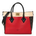 Louis Vuitton Calfskin Monogram On My Side Pirate Red