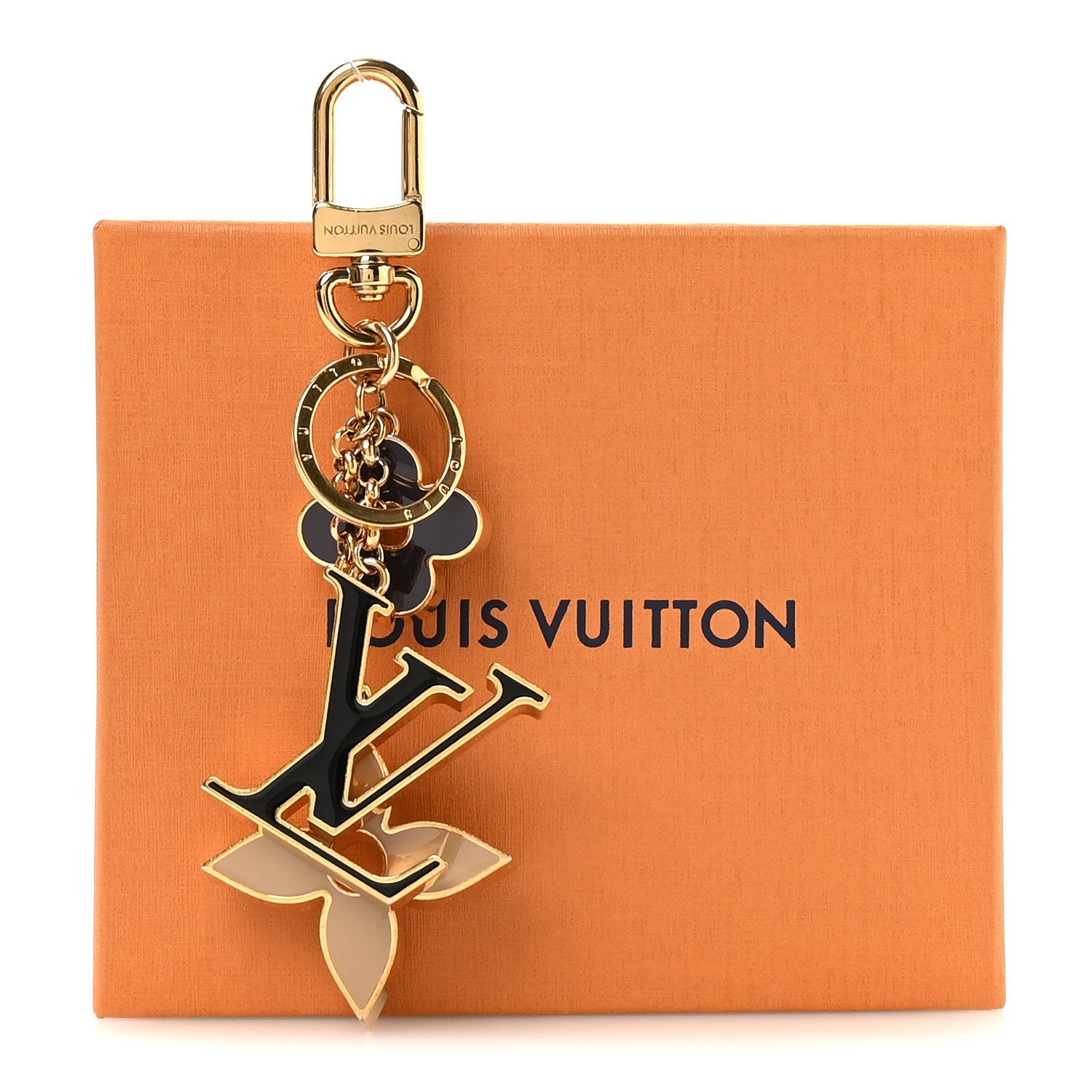 Louis Vuitton Metal Enamel Fleur De Monogram Bag Charm