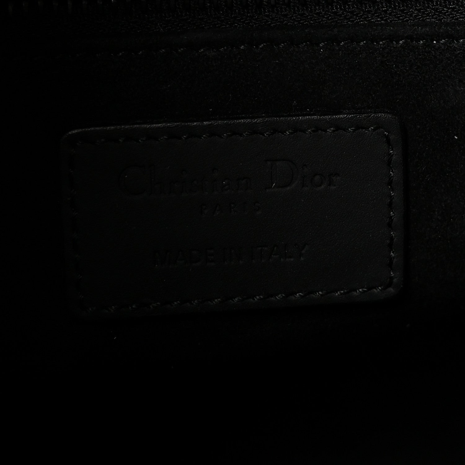 Christian Dior Ultra Matte Calfskin Cannage Medium Lady Dior Black