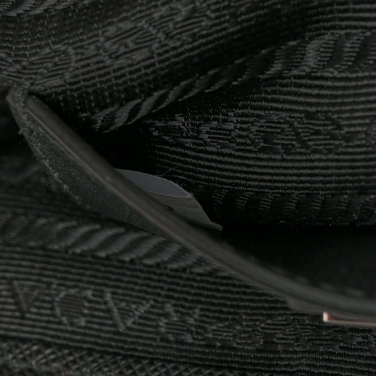 Prada Re-Nylon Saffiano Triangle Shoulder Bag Black