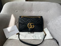 Gucci GG Black Marmont Medium Shoulder Bag