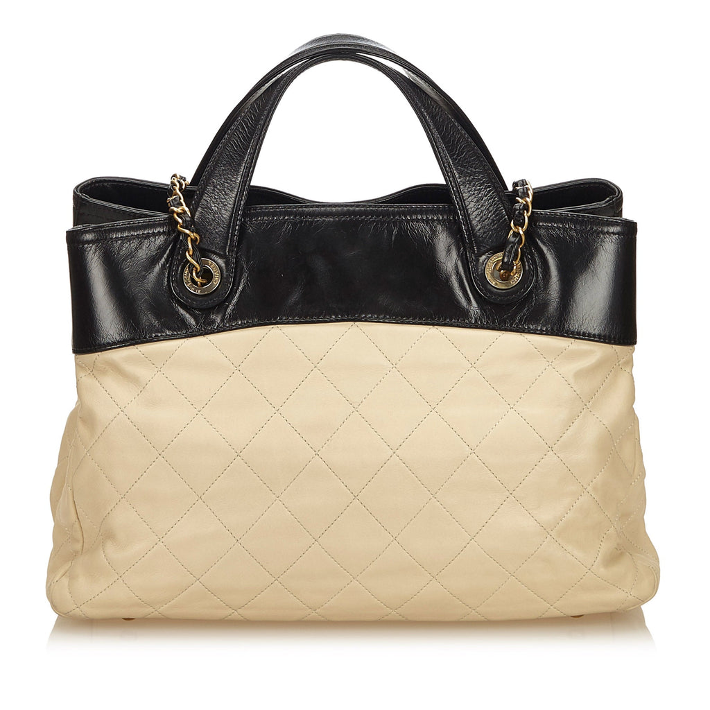 Chanel In the Mix Calf Leather Tote Bag