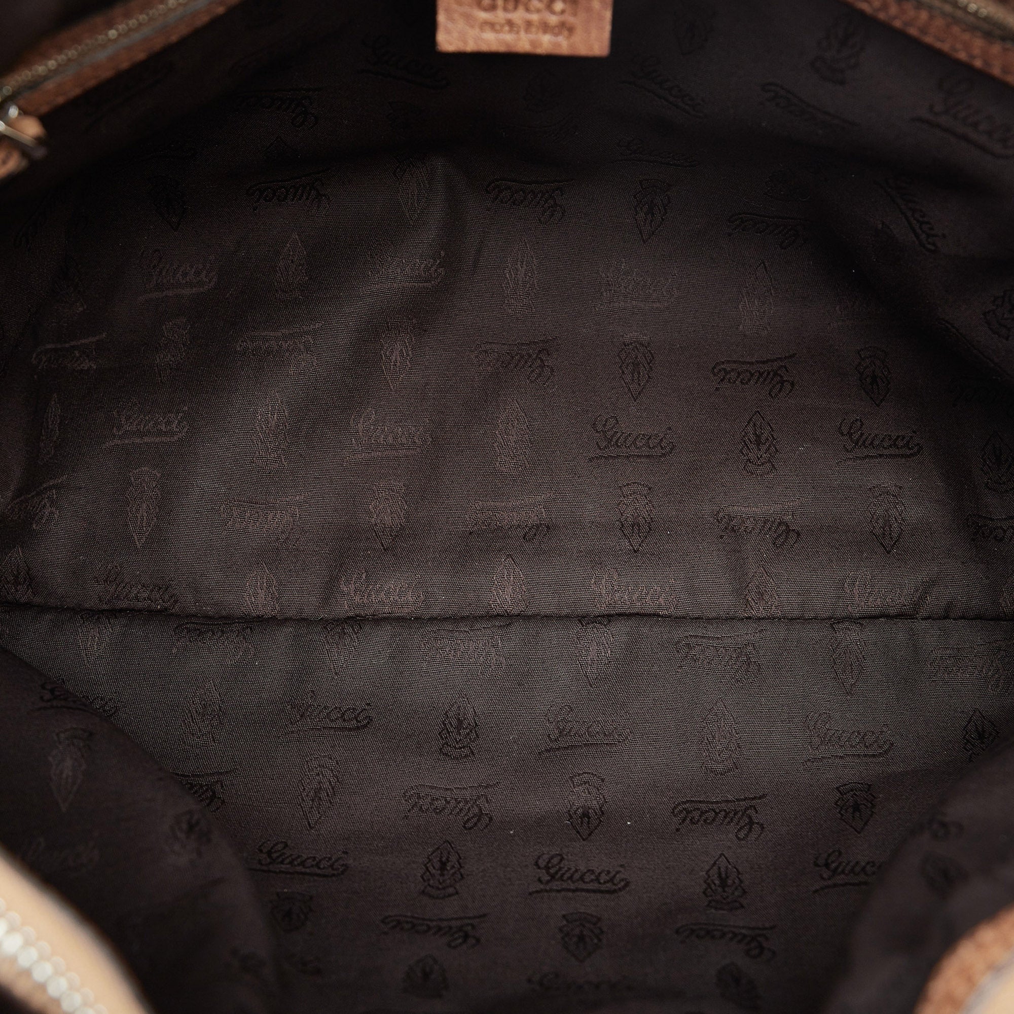 GUCCI Medium GG Canvas Bamboo Bar Tote Tote Bag