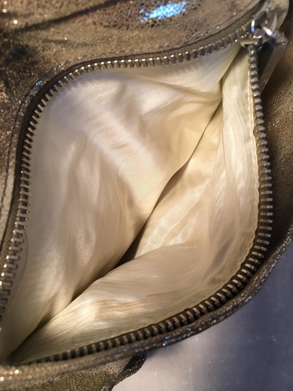 FENDI Gold Leather Wrapping Straps Small Shoulder Bag