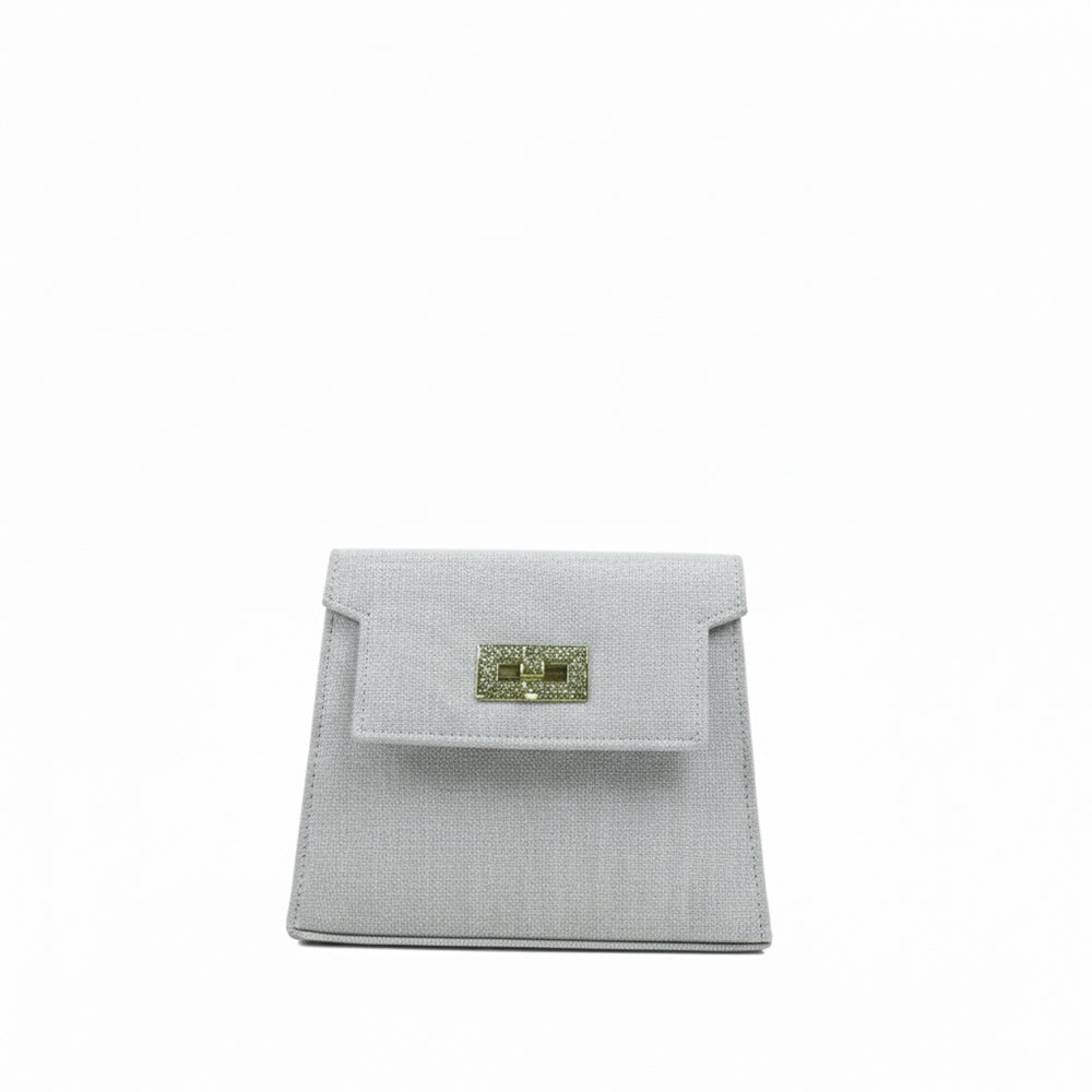 Silver Shimmer Chain Crossbody