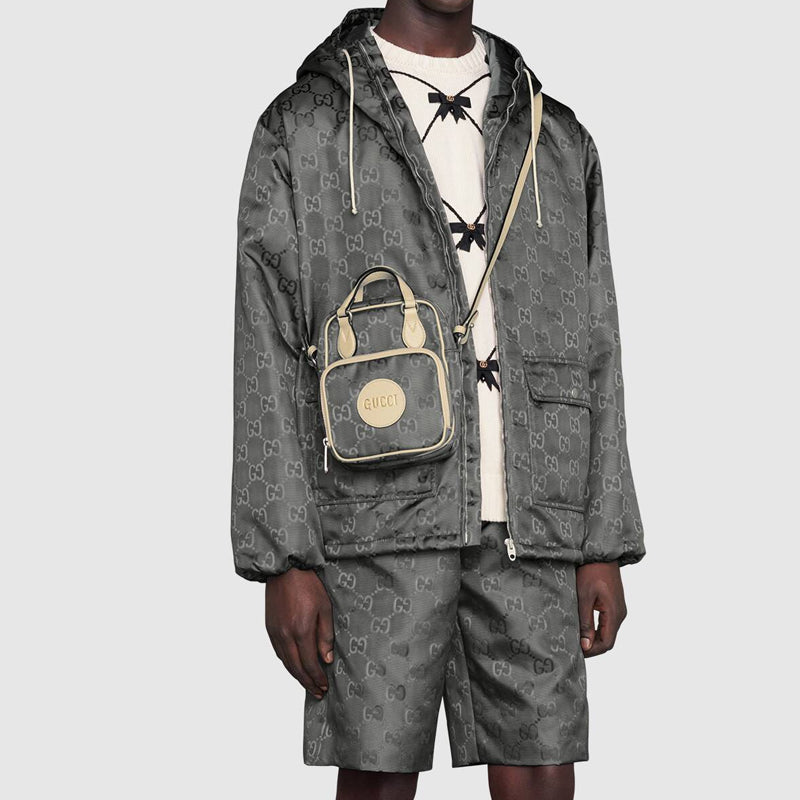 (WMNS) GUCCI Logo Printing Off The Grid Backpack Grey 625850-H9HAN-1263