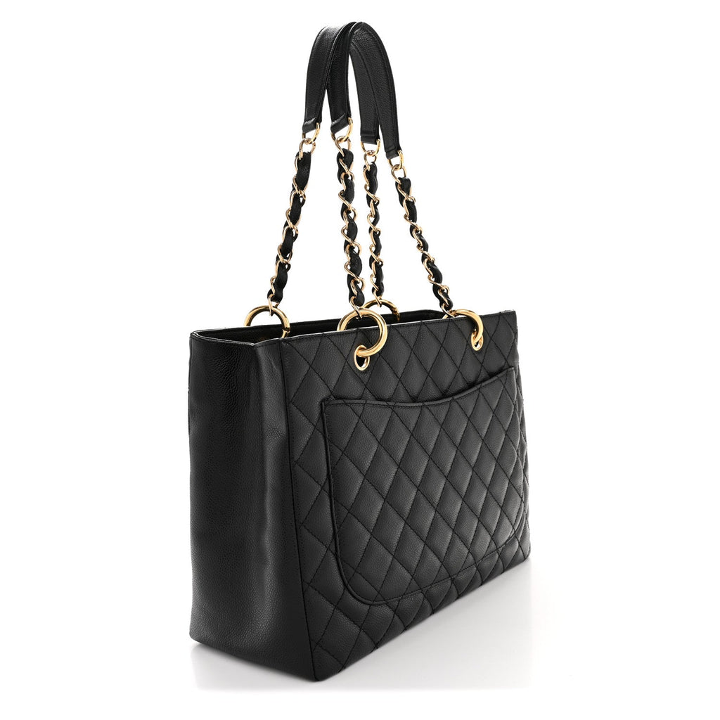 Chanel Caviar Quilted Grand Shopping Tote GST Black