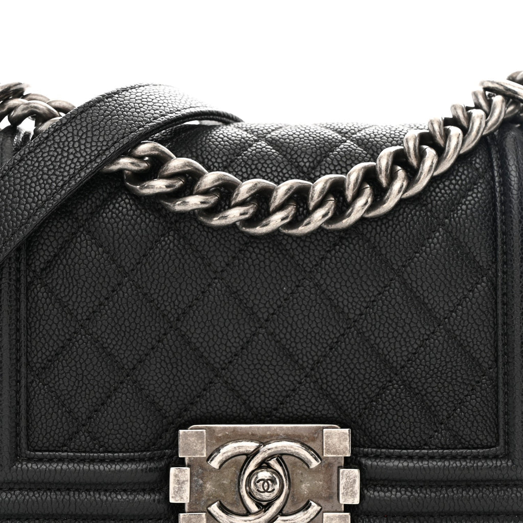 Chanel Caviar Quilted Small Boy Flap Black