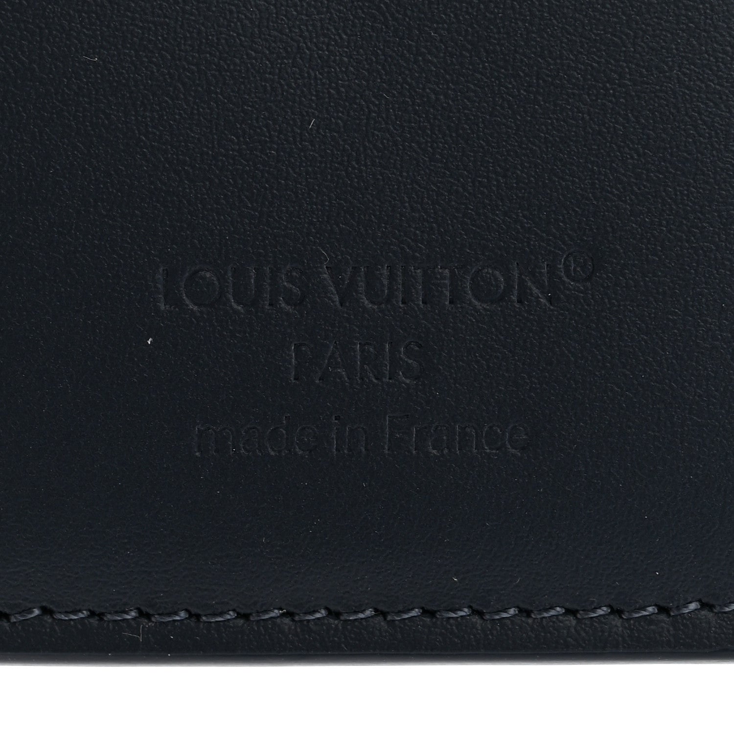 Louis Vuitton Calfskin Monogram Shadow Pocket Organizer Navy Blue White