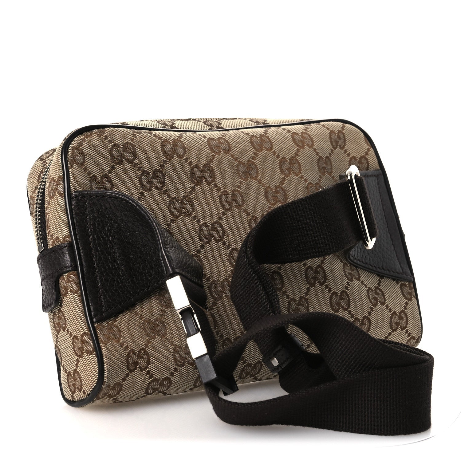 Gucci Monogram Belt Bag Dark Brown