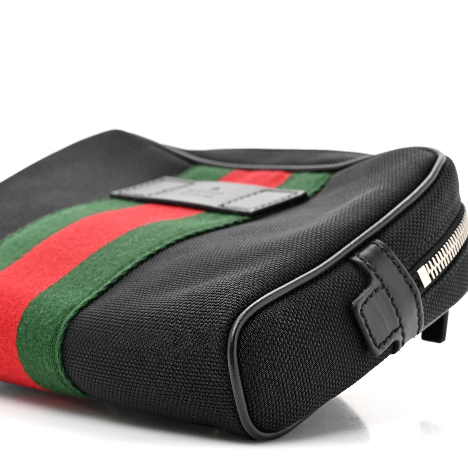 Gucci Canvas Web Slim Belt Bag Black