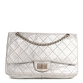 Chanel Metallic Lambskin Quilted 2.55 Reissue 227 Flap Silver