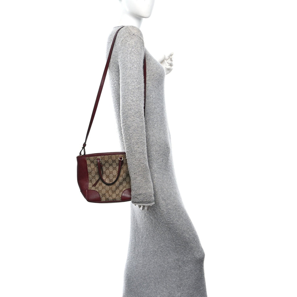Gucci Monogram Small Bree Tote Red
