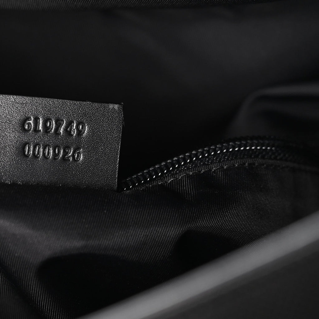 Gucci Techno Canvas Web Single Buckle Backpack Black