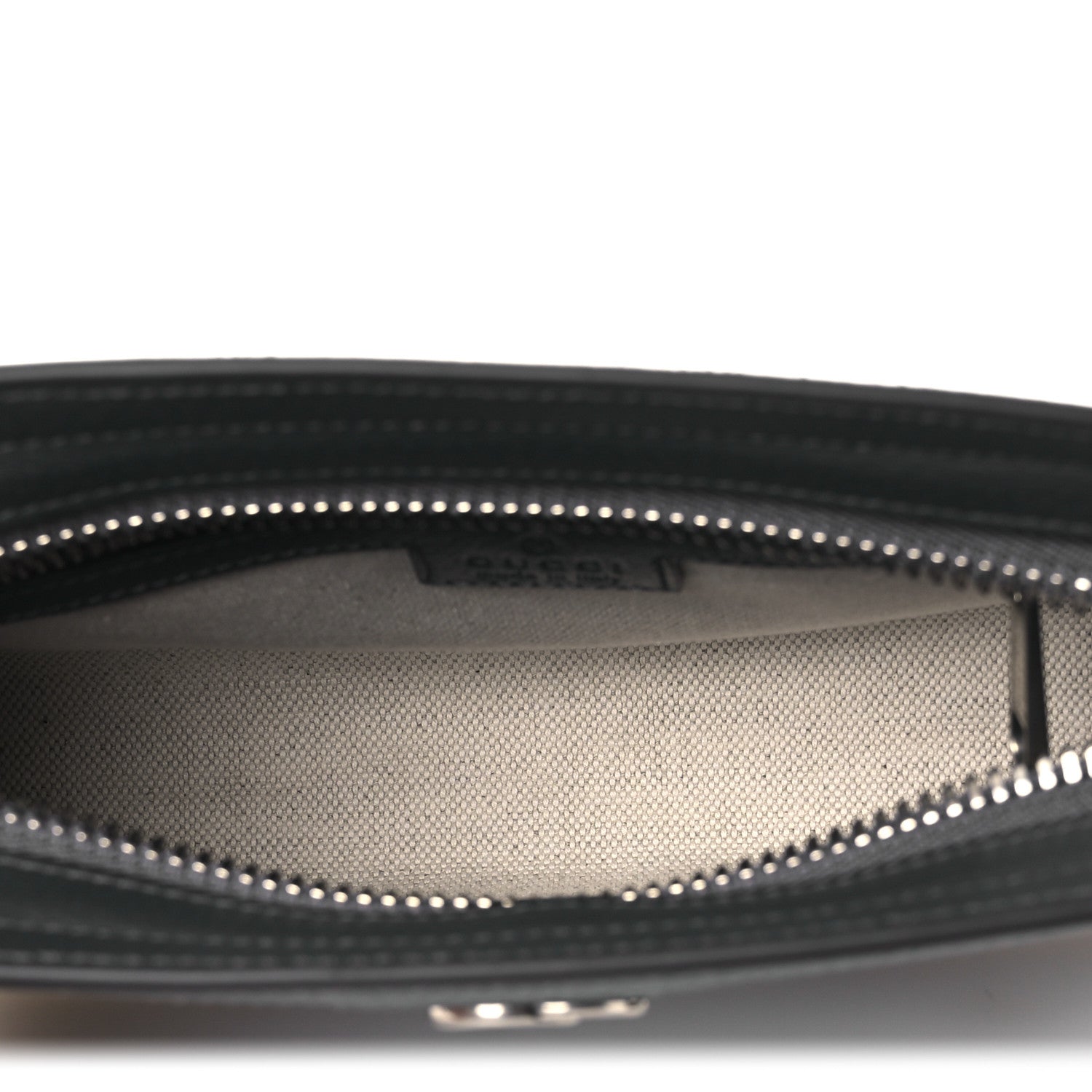 Gucci GG Supreme Monogram Textured Dollar Calfskin Web Small Ophidia Shoulder Bag Grey Black Graphite Grey
