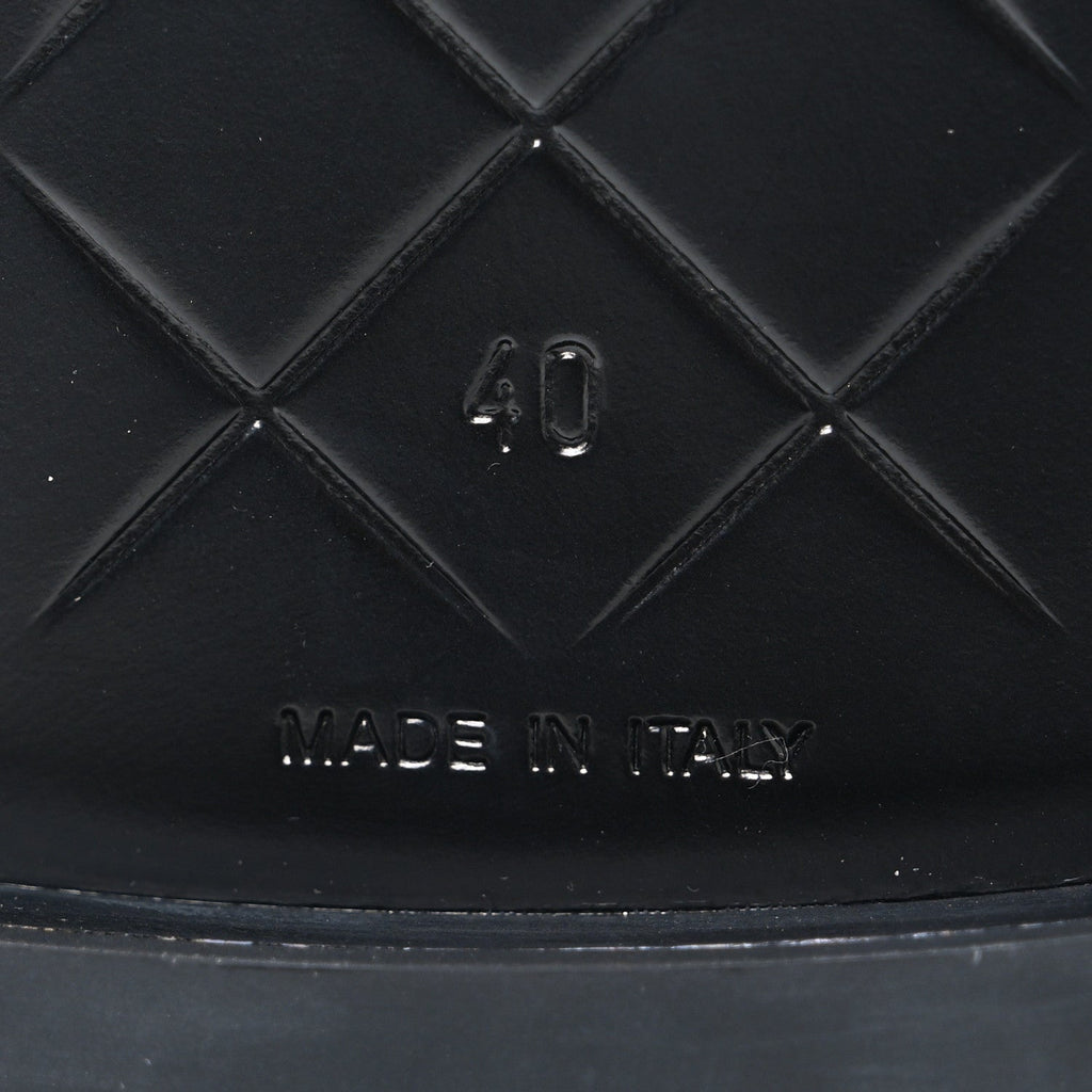 Lambskin Quilted CC Turnlock Mules 40 Black