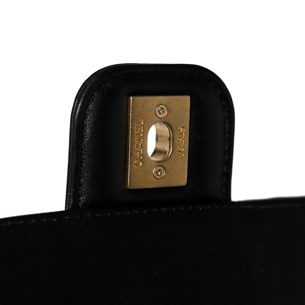 Chanel Lambskin Quilted Casino Chips Small Flap Black