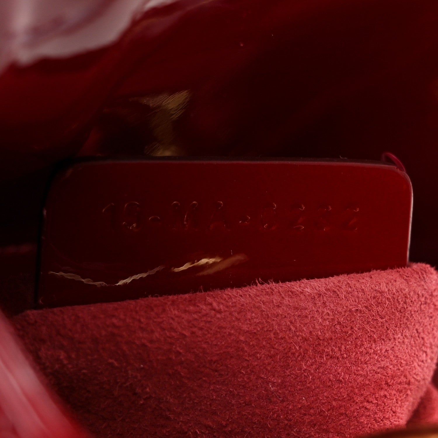 Christian Dior Patent Cannage Mini Lady Dior Red