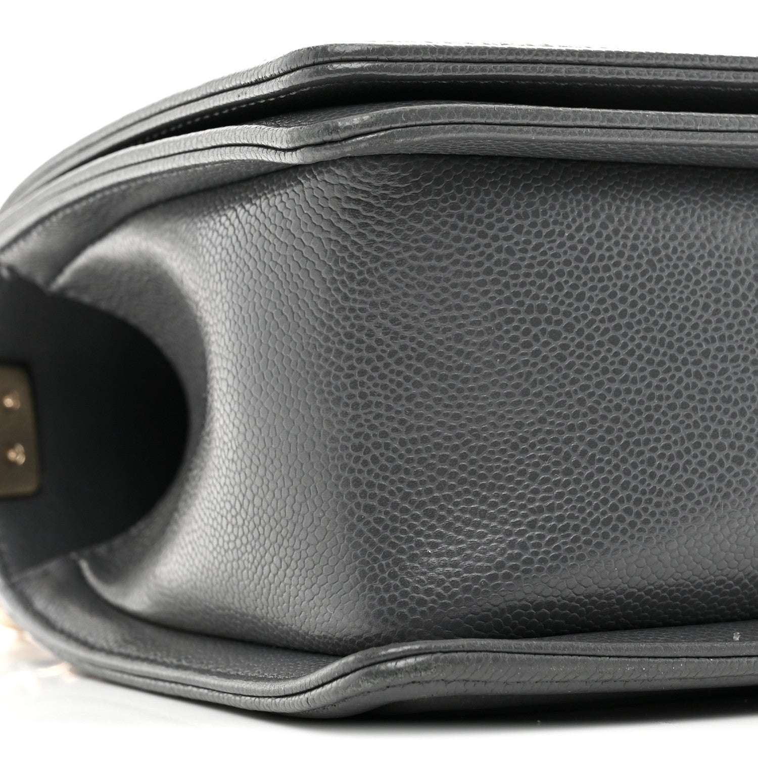 Chanel Caviar Quilted Medium Boy Flap Dark Grey
