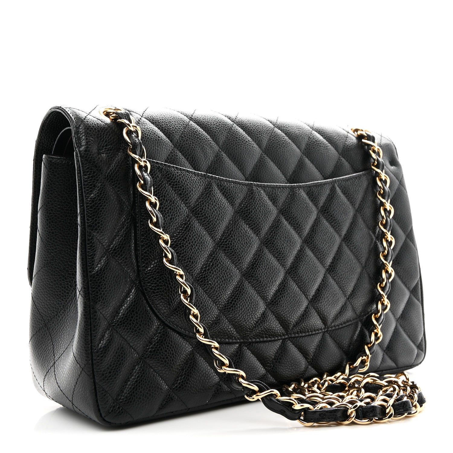 Chanel Caviar Quilted Jumbo Double Flap Black