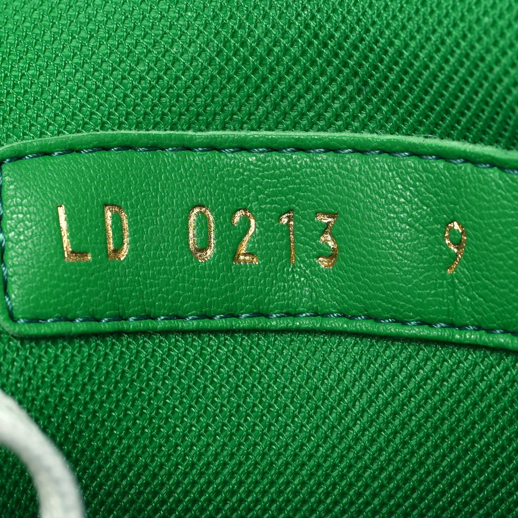 Louis Vuitton Mens LV Trainer Upcycling Sneakers 9 White Green