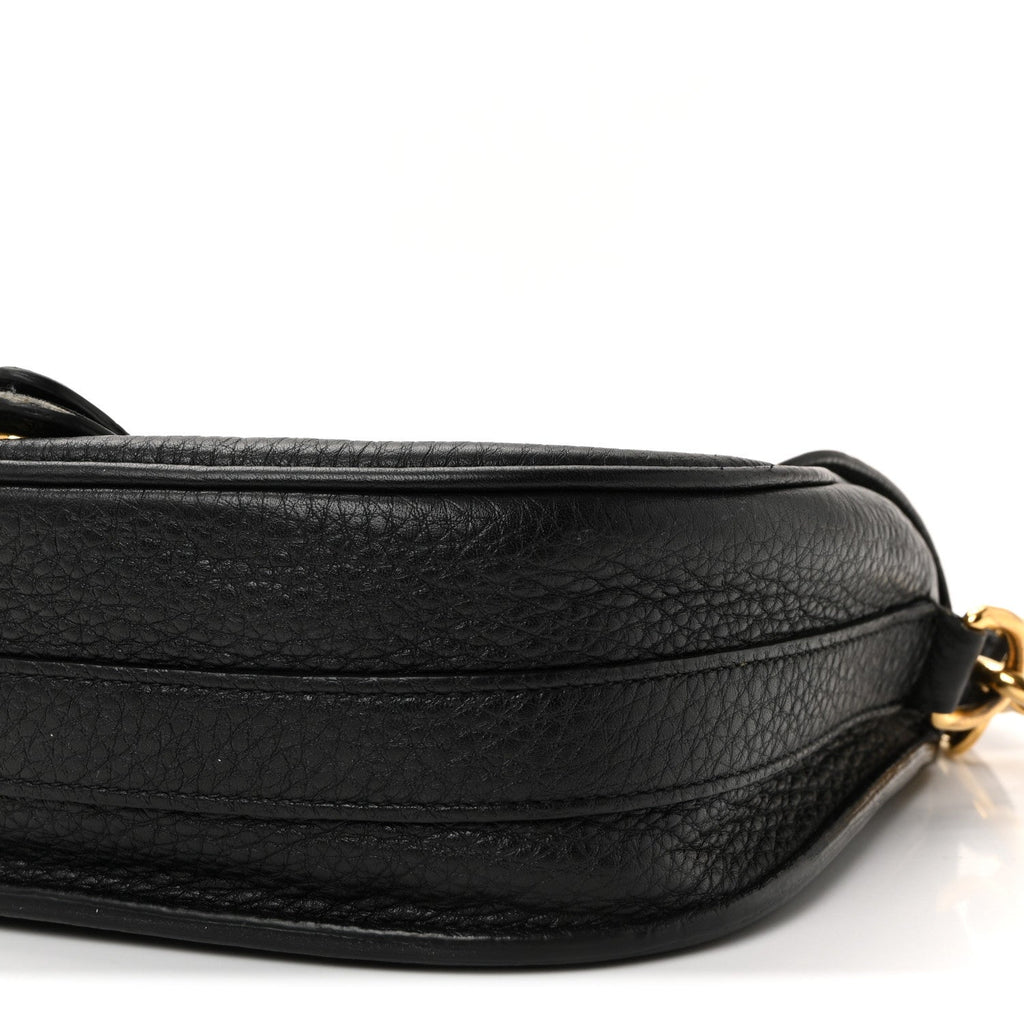 Christian Dior Grained Calfskin Medium Bobby Flap Black