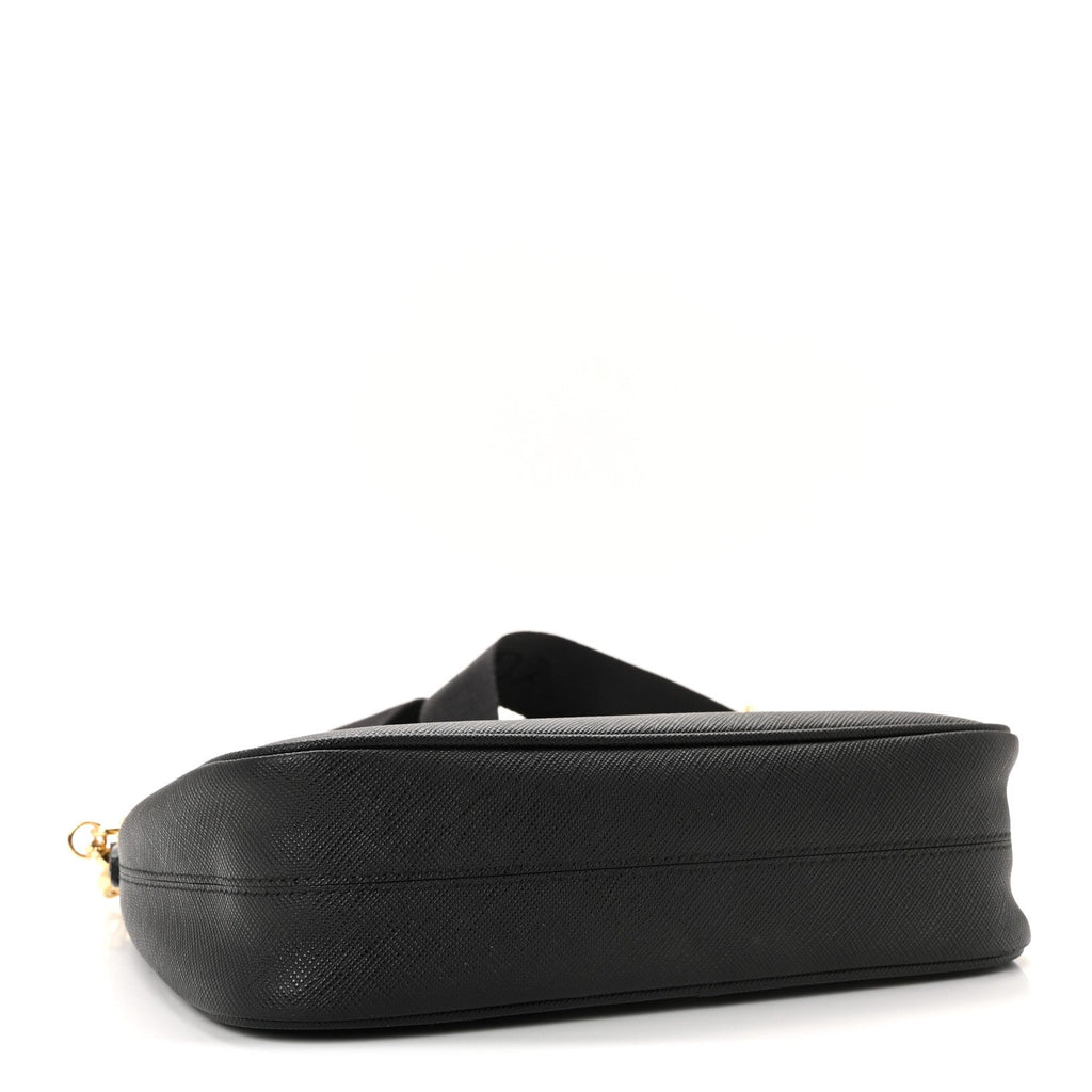 Prada Saffiano Lux Re-Edition 2005 Shoulder Bag Black