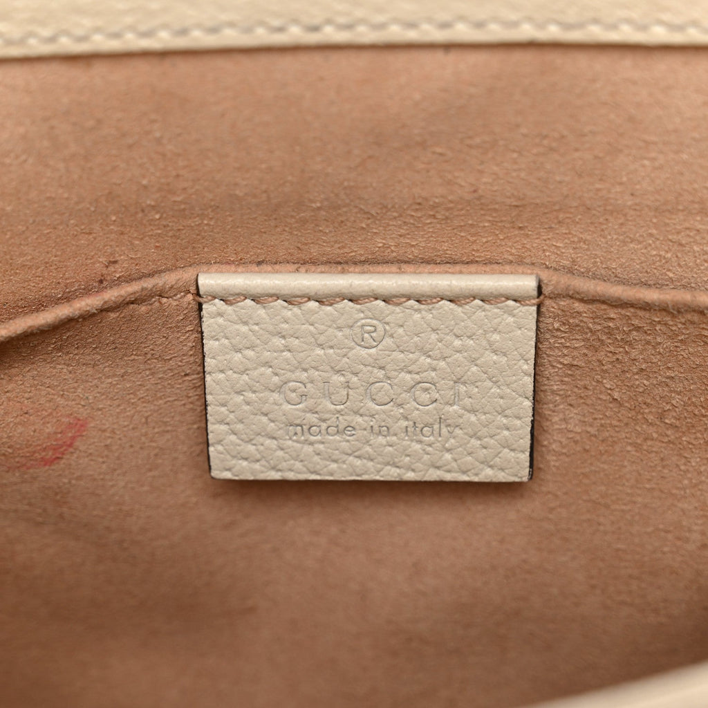 Gucci GG Supreme Monogram Flora Web Small Ophidia Chain Shoulder Bag White