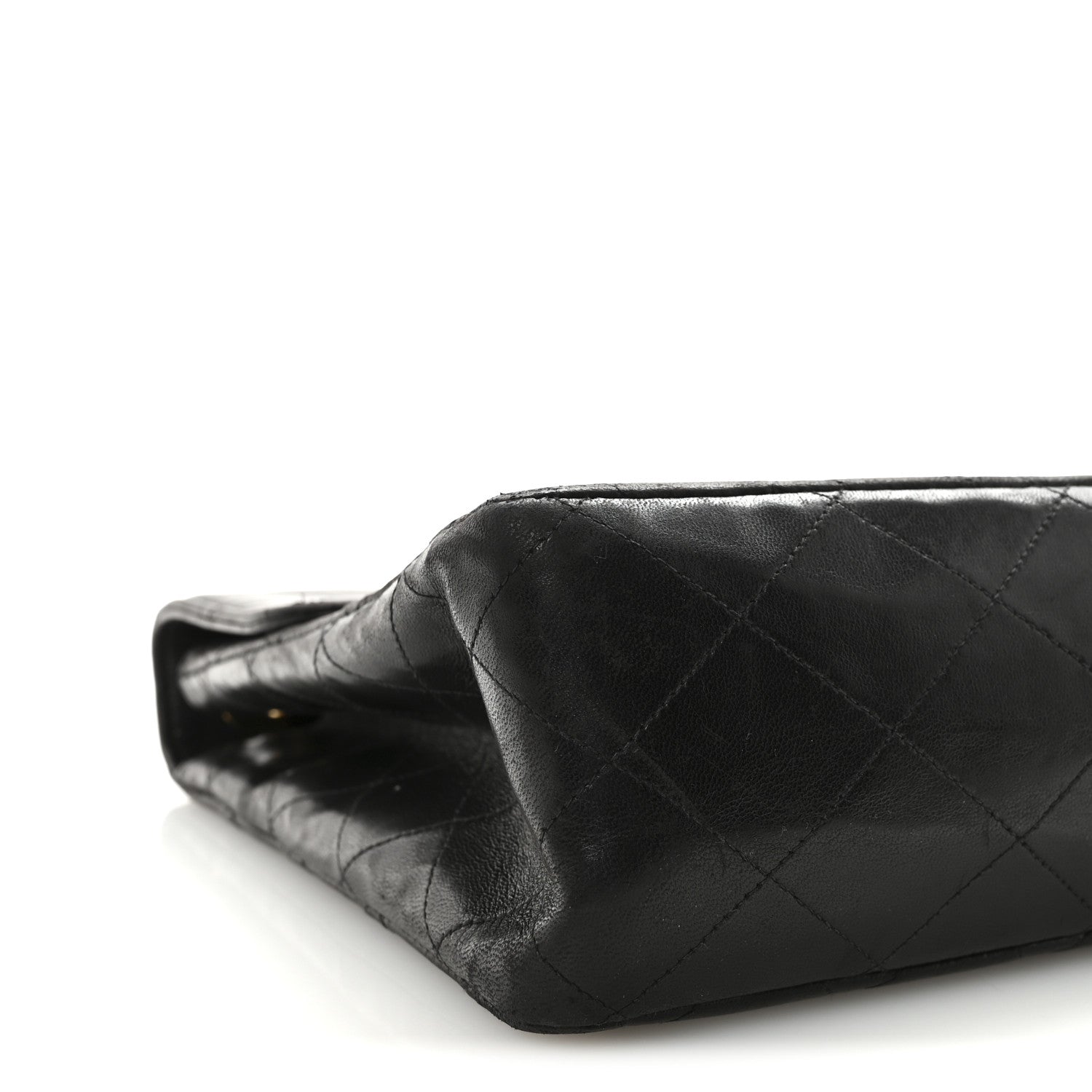 Chanel Lambskin Quilted XL Jumbo Single Flap Black