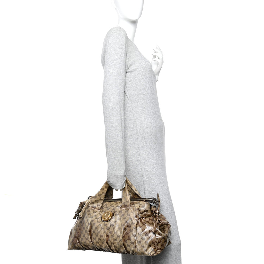 Gucci Crystal Monogram Medium Hysteria Top Handle Bag