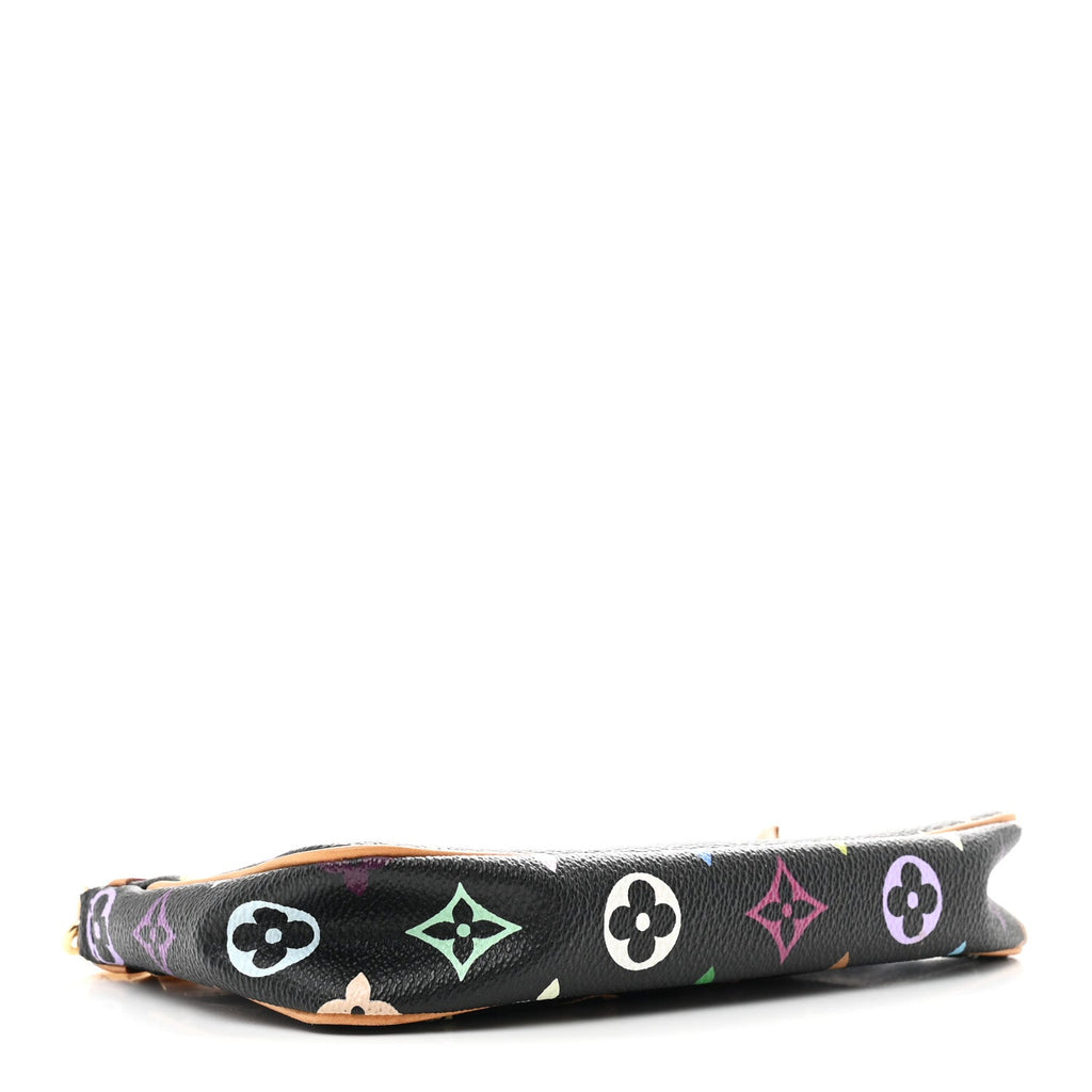 Louis Vuitton Monogram Multicolor Pochette Accessories Black