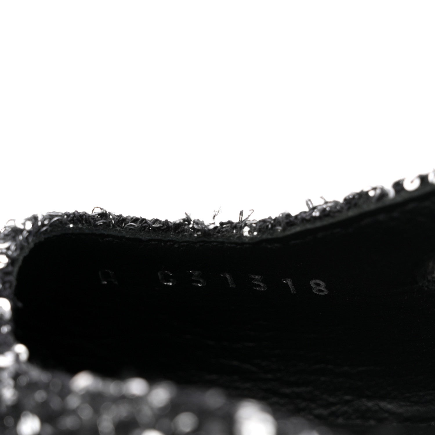 Chanel Tweed Sequin Cap Toe CC Slingback Pumps 38 Black White Silver