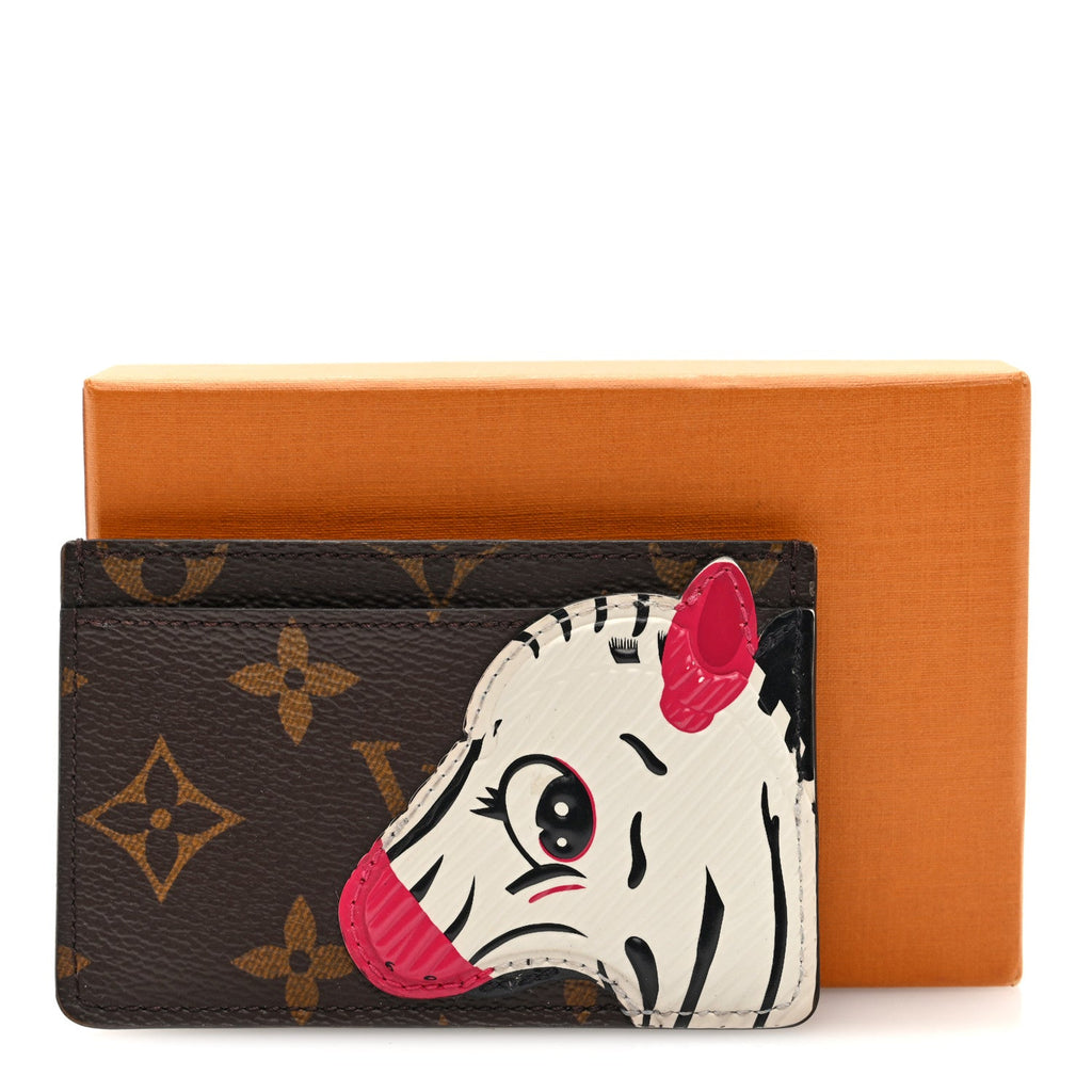 Louis Vuitton Monogram Zebra Animation Card Holder