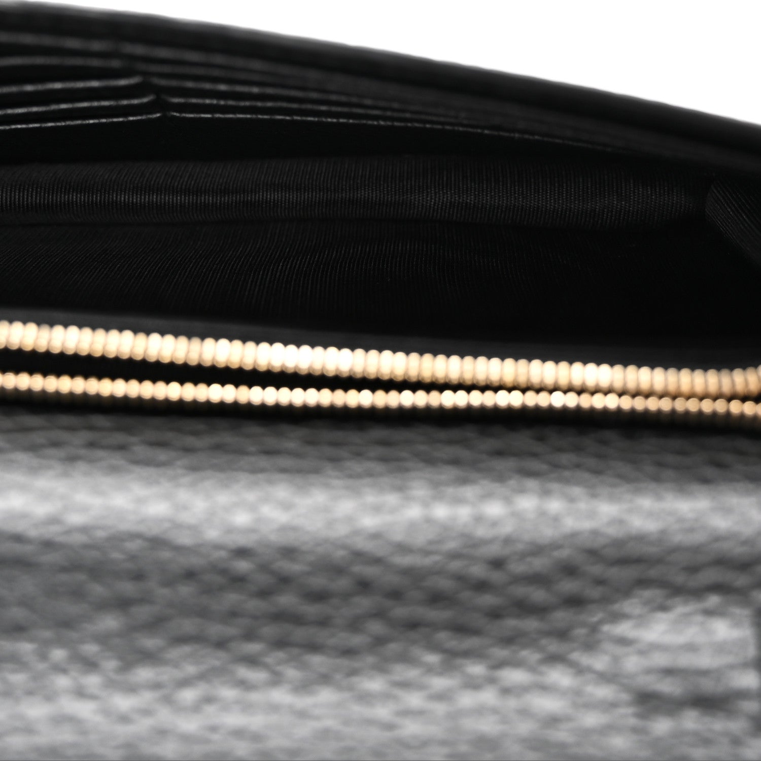 Gucci Dollar Calfskin Medium Betty Chain Wallet Black