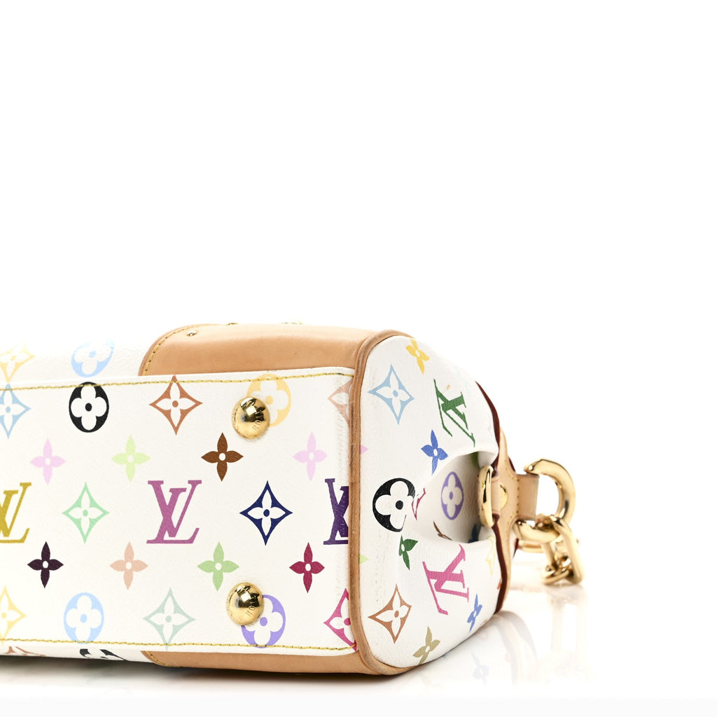 Louis Vuitton Monogram Multicolor Beverly MM White