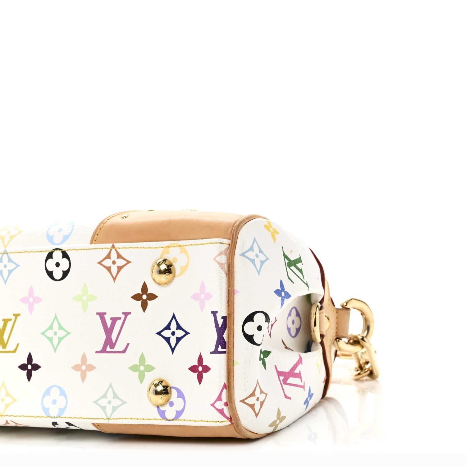 Louis Vuitton Monogram Multicolor Beverly MM White