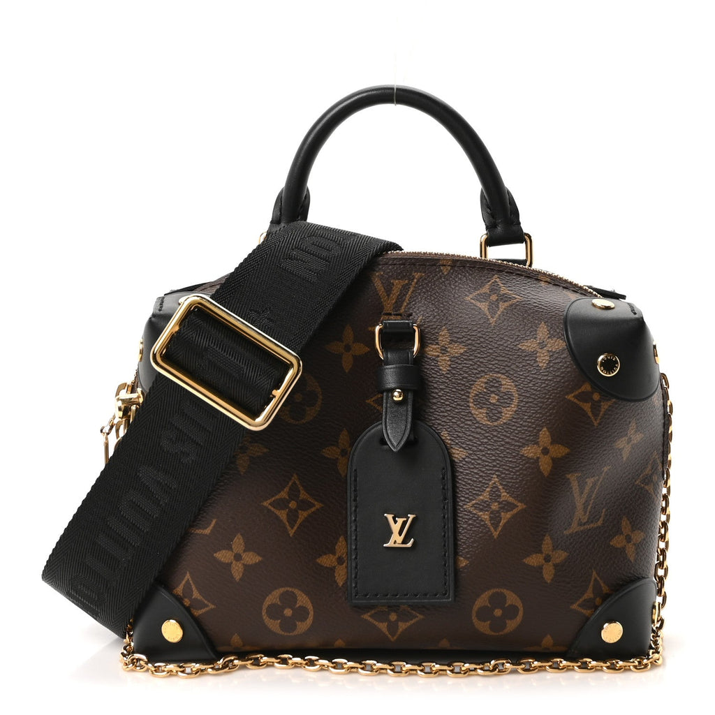 Louis Vuitton Monogram Petite Malle Souple Black