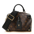 Louis Vuitton Monogram Petite Malle Souple Black