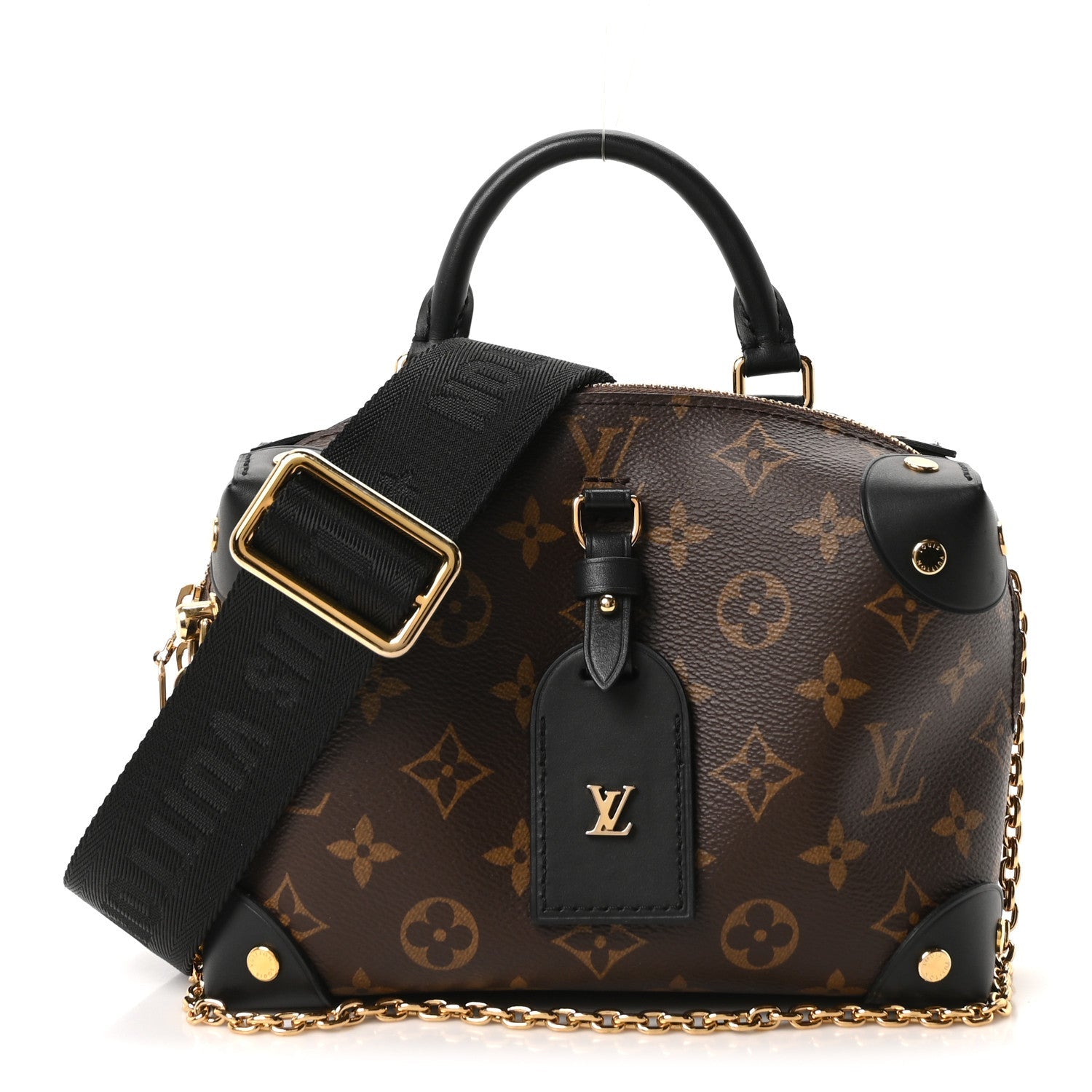 Louis Vuitton Monogram Petite Malle Souple Black
