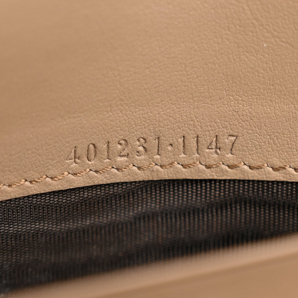 Gucci GG Supreme Monogram Mini Dionysus Chain Wallet Beige Taupe