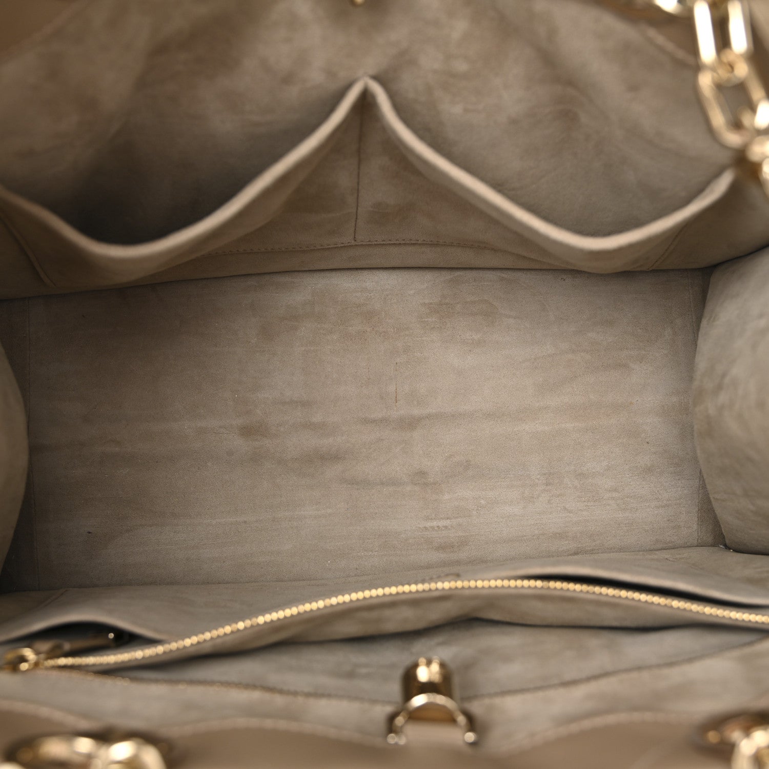 Christian Dior Calfskin Archicannage Medium Essential Tote Beige