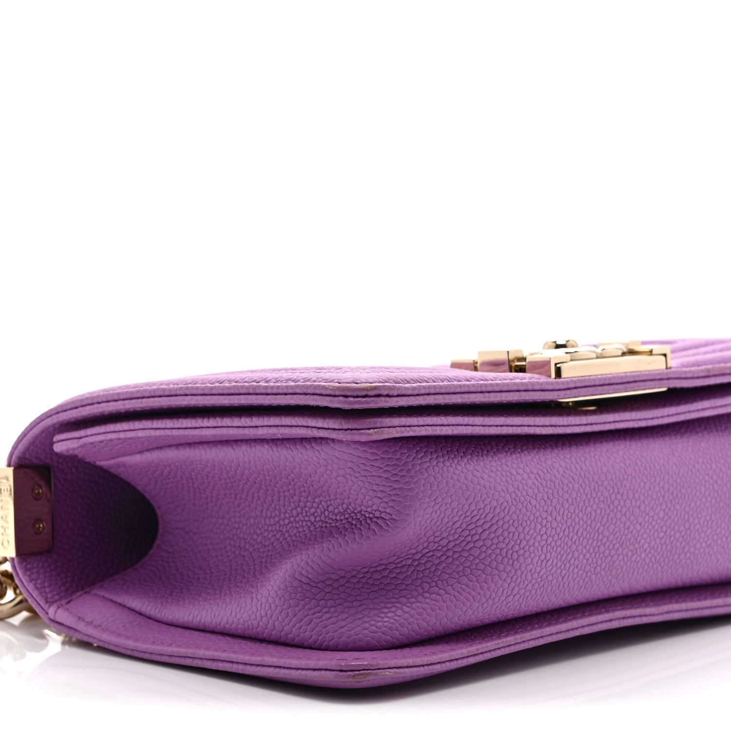 Chanel Caviar Quilted Small Boy Flap Purple