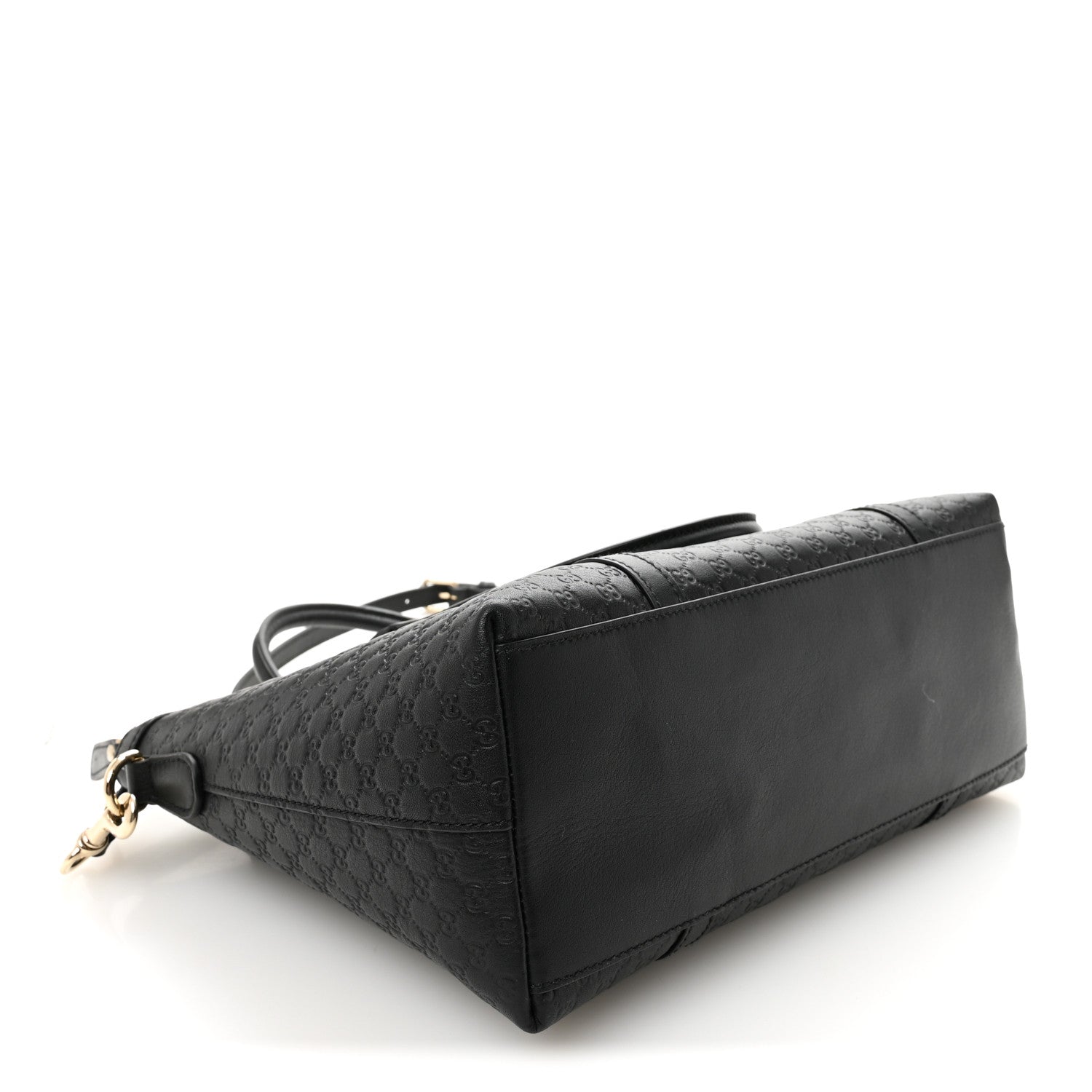 Gucci Soft Microguccissima Small Zippered Satchel Black