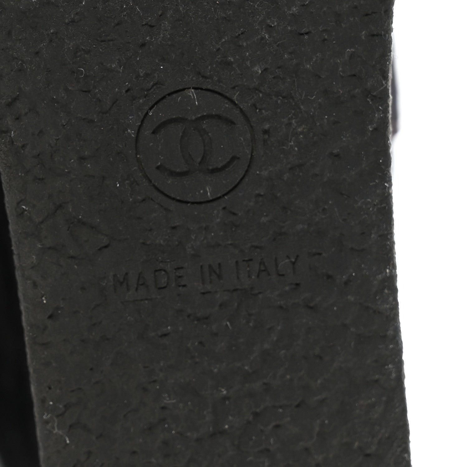 Chanel Suede Calfskin Chain Around High Boots 41 Black