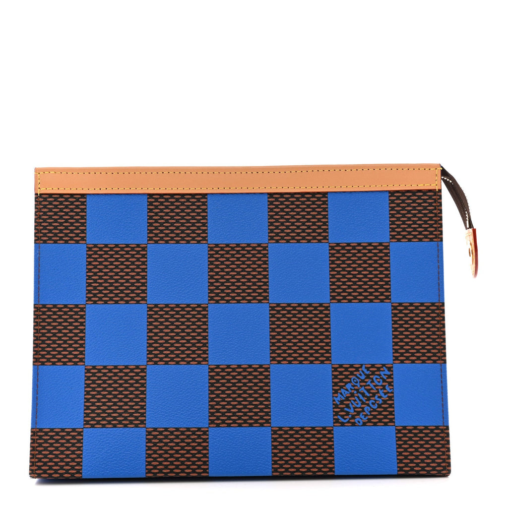 Louis Vuitton Damier Pop Pochette Voyage MM Blue