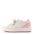 Louis Vuitton Calfskin Time Out Bow Sneakers 38 White Pink